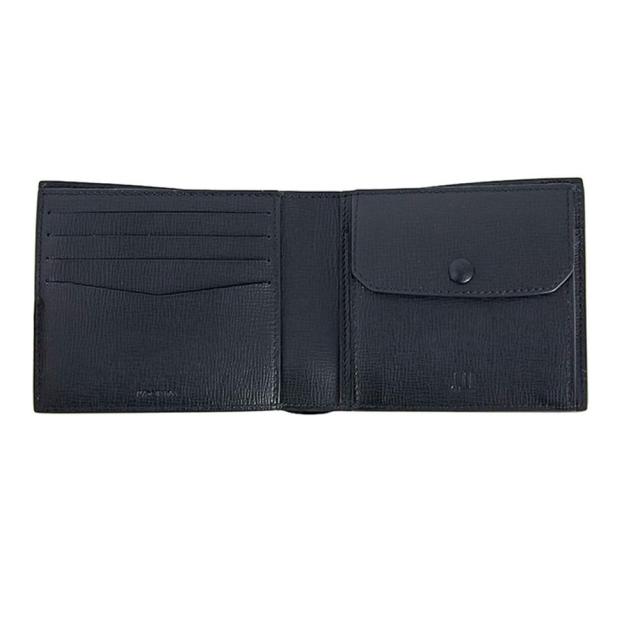 ダンヒル 2つ折り財布 小銭入れ付き カドガン L2AC32A ブラック DUNHILL CADOGAN_3