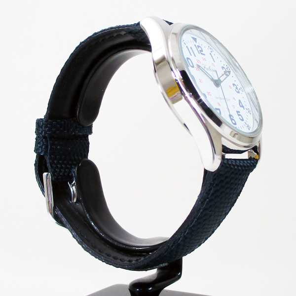 シチズン ファルコン 腕時計 日本製ムーブメント ナイロン/革ベルト ネイビー/白 QB38-314 メンズ 紳士/送料無料｜au PAY マーケット