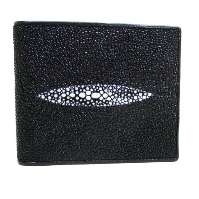 送料無料メール便 スティングレイ 2つ折り財布 E2634BK（黒）