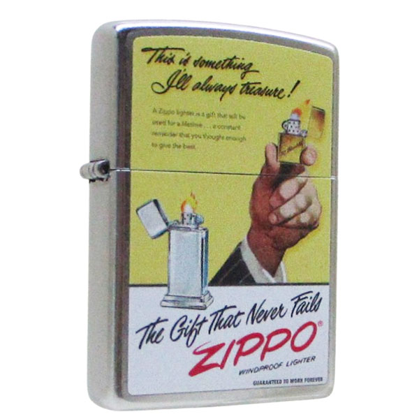 ジッポー オイルライター アメリカ加工 the gift that never fails Z207-119570&ギフトボックスセット（オイル＋フリント+BOX）の通販は 6,120円
