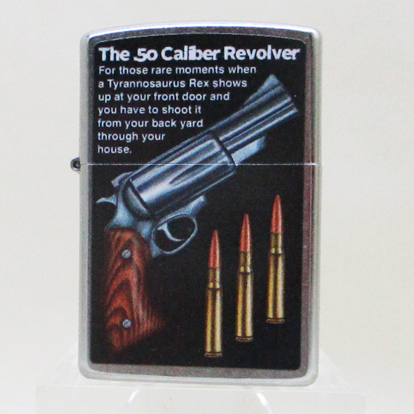 送料無料 ジッポー オイルライター アメリカ加工 The 50 caliber Revolver Z207-119759&amp;ギフトボックスセット（オイル＋フリント+BOX）_1