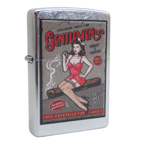 送料無料 ジッポー オイルライター アメリカ加工 Z207-125620 Vintage Ad Design&ギフトボックスセット（オイル＋フリント+BOX）