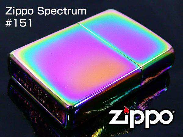 ZIPPO 同梱可能 ジッポー #151 スペクトラム PVD加工&ギフトボックスセット（オイル＋フリント+BOX）