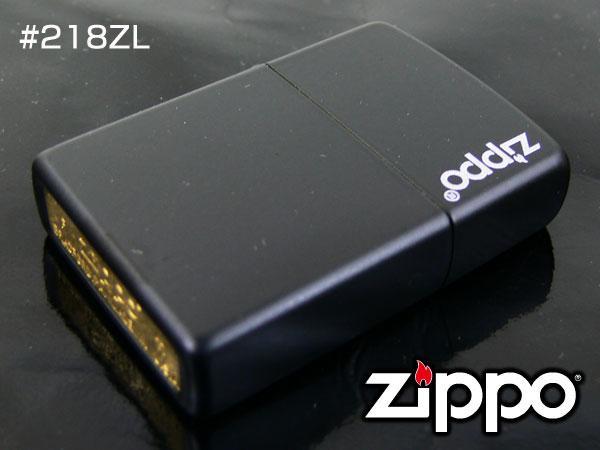 送料無料 ジッポー #218ZL ブラックマット 5面マット仕上げ オイルライター&amp;ギフトボックスセット（オイル＋フリント+BOX）_5