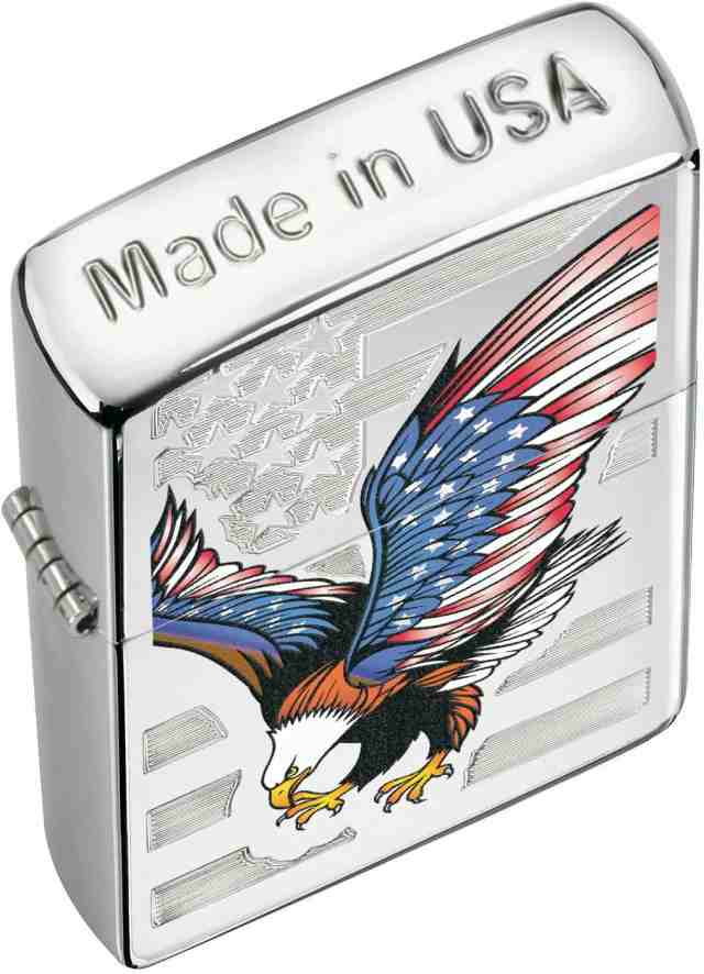 送料無料 ジッポー オイルライター USAデザイン Eagle Flag アメリカン イーグル#28449｜au PAY マーケット