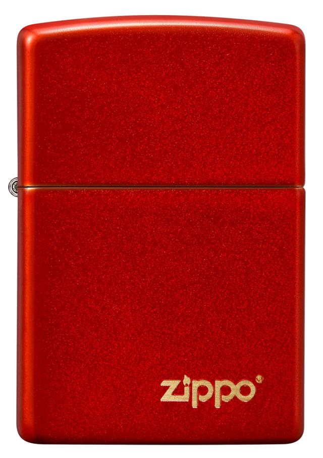 送料無料 ジッポー オイルライター アメリカ加工 #PF49475ZL メタリックレッド