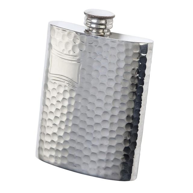送料無料 フラスコ ピューター製 ジョウゴ付 4.0oz 英国ピンダーブロス社 ハンマード SP002 A154-1002/6-60606-61/3744_1