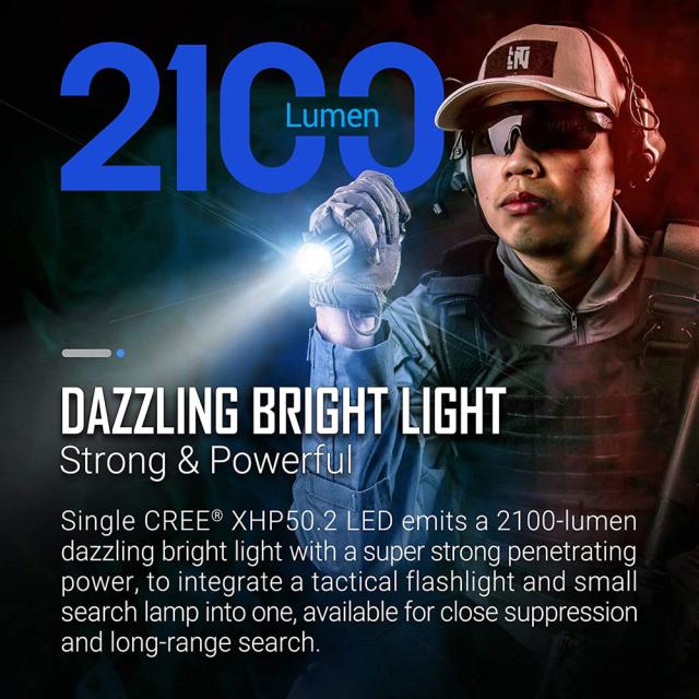 懐中電灯 フラッシュライト TA30MAX FLASH LIGHT USBケーブル充電 NEXTORCH ネクストーチ 2100ルーメン 代金引換便不可