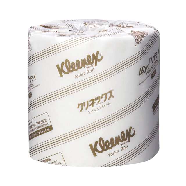 [取寄] クレシア クリネックストイレットロール 40m ダブル×80個 送料無料 73656の通販は