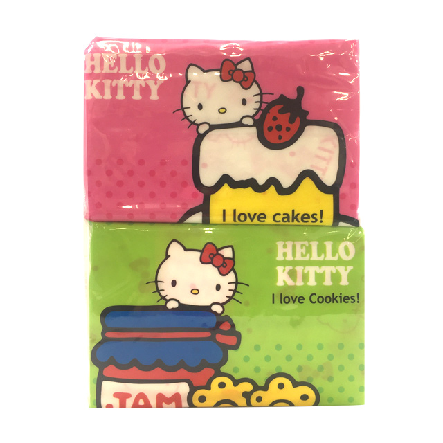 水に流せるポケットティッシュ ハローキティ 6P×100パック まとめ買い 送料無料 01024