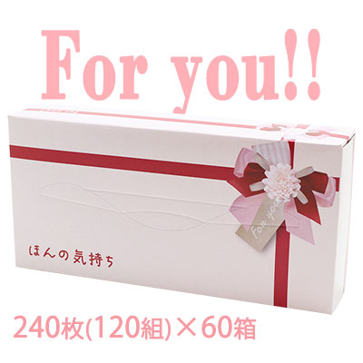 ● イトマン ほんの気持ち ティッシュペーパー 240枚(120組)×60箱 (20120143) For you ボックス ティッシュ 送料無料 75785の通販は 5,346円