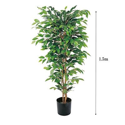 ● ベンジャミン フィカス 1.5m (glp-1300) 造花 人工 観葉植物 フェイクグリーン 送料無料 94280_1