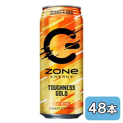 [取寄] サントリー ZONe ENERGY TOUGHNESS GOLD CP消印付 500ml 缶 48本 (24本×2入れもの) ORANGE & GOLD 貨物輸送無料 50599