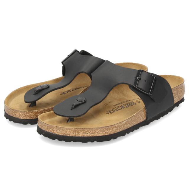BIRKENSTOCK ビルケンシュトック サンダル メンズ RAMSES ラムゼス Birko-Flor  44791 黒いこと 広広としたはね除ける トングサンダル