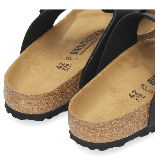 BIRKENSTOCK ビルケンシュトック サンダル メンズ RAMSES ラムゼス Birko-Flor  44791 黒いこと 広広としたはね除ける トングサンダル