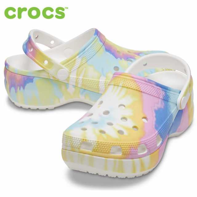 crocs クロックス レディース プラットフォーム タイダイ PLATFORM