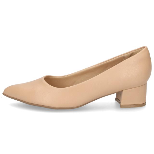 パンプス ローヒール ポインテッドトゥ コンフォート きれいめ オフィスビジネス PICCADILLY ピカジリー 739026 ヌード 4.5cm レディース 靴