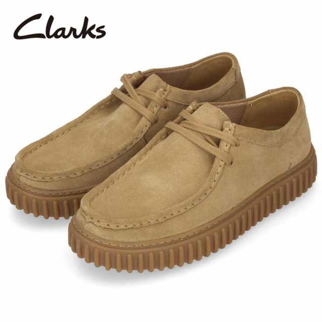 極美品】Clarks クラークス【26.5】本革 レザースニーカー ベルクロ