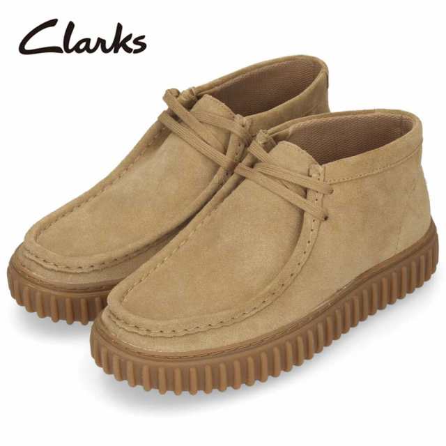 Clarks クラークス レザー スエード ワラビー メンズ Torhill Hi