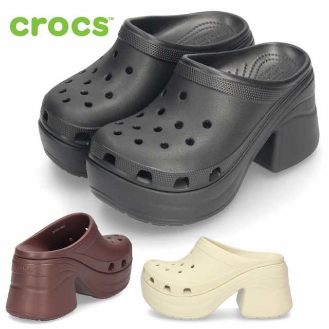 クロックス 厚底 ハイヒール レディース サンダル crocs おしゃれ