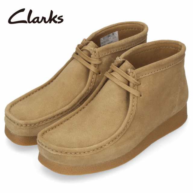 Clarks クラークス レザー ブーツ メンズ 620J WallabeeEVO Bt SADS ワラビーエヴォブーツ ダークサンドスエード 26172824