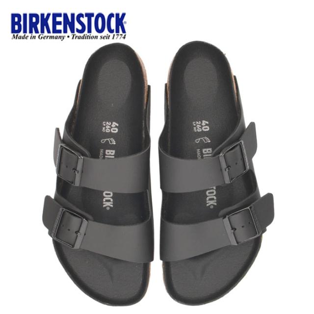 ビルケンシュトック BIRKENSTOCK メンズ レディース サンダル アリゾナ Arizona 1019098 ビルコフロー ブラック 黒 幅広 レギュラー幅 2本ベルト