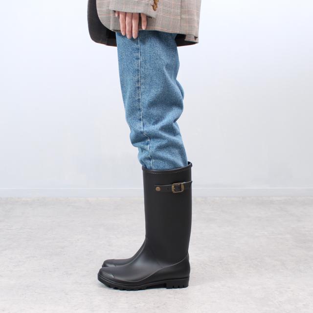【美品】レインブーツ 長靴 バーバリーブルーレーベル ロングブーツ 黒 ブラック BURBERRY BLUE LABEL バーバリーブルーレーベル レザー ロング