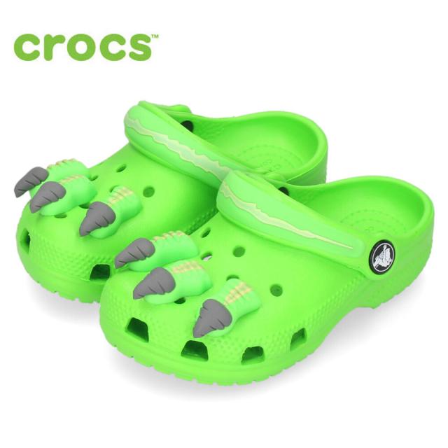 クロックス キッズ サンダル クラシック アイ アム ダイナソー クロッグ T crocs 209700 Greenslime 靴 子供 恐竜の通販は 6,600円