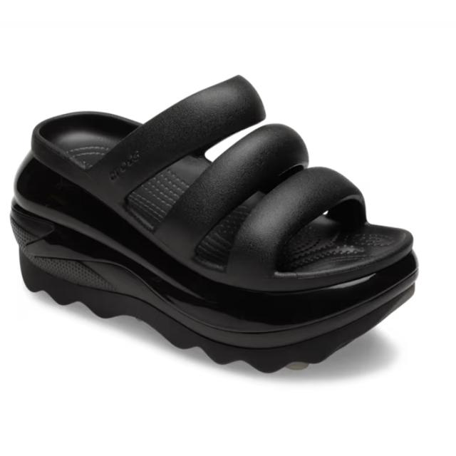 クロックス 超厚底 ミュール サンダル クロックス サンダル 厚底 レディース crocs ブラック 黒