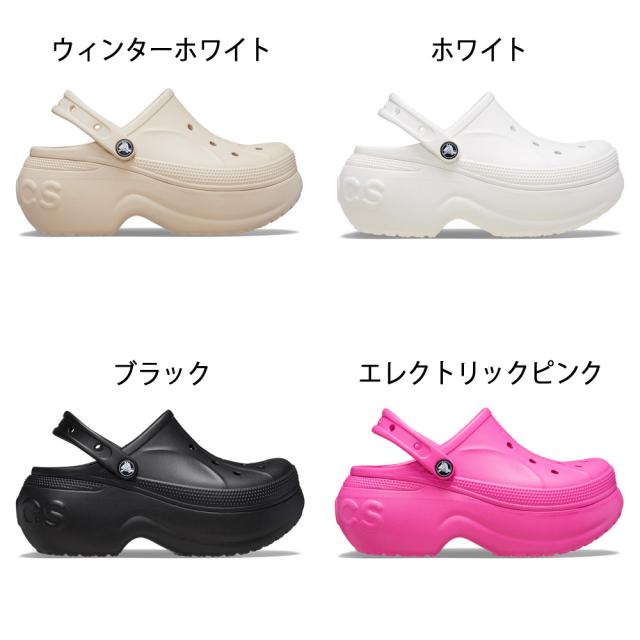 クロックス レディース サンダル 厚底 クロッグ crocs ブラック