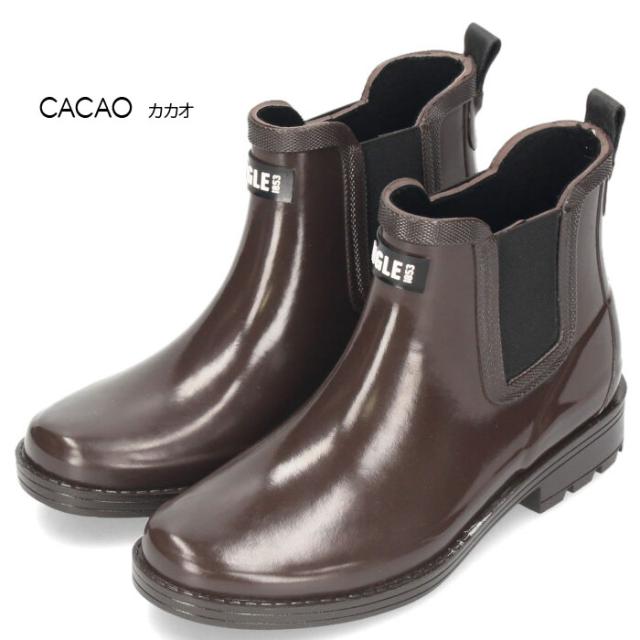 AIGLE エーグル レインブーツ レディース カーヴィル 2 ラバーブーツ ブラック ブラウン ZZFNA61 ノワール カカオ 長靴 ショート丈 サイドゴアブーツ 防水 防滑_1