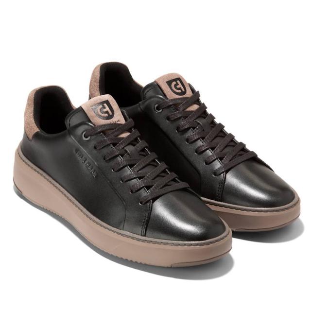 スニーカー メンズ 黒 レザー 本革 軽い 歩きやすい シンプル 快適 ローカット COLE HAAN コールハーン グランドプロ トップスピン C42220_1