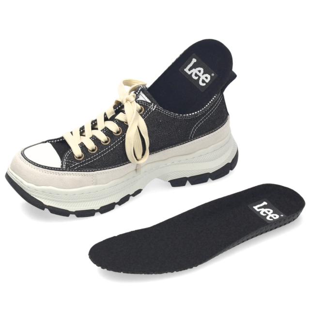 Lee スニーカー メンズ デニム 大人 厚底 カジュアル ボリュームソール