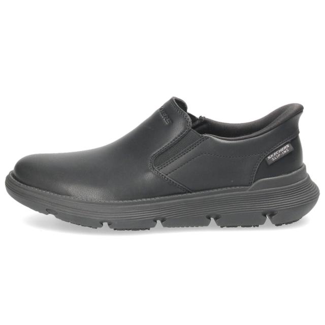スケッチャーズ スリップインズ メンズ ガルザ スニーカー ビジネスシューズ カジュアル スリッポン ワーク スリップレジスタント SKECHERS Slip-ins 200315 ブラック 黒 軽量 走れる 仕事 本革 Parade限定商品_4