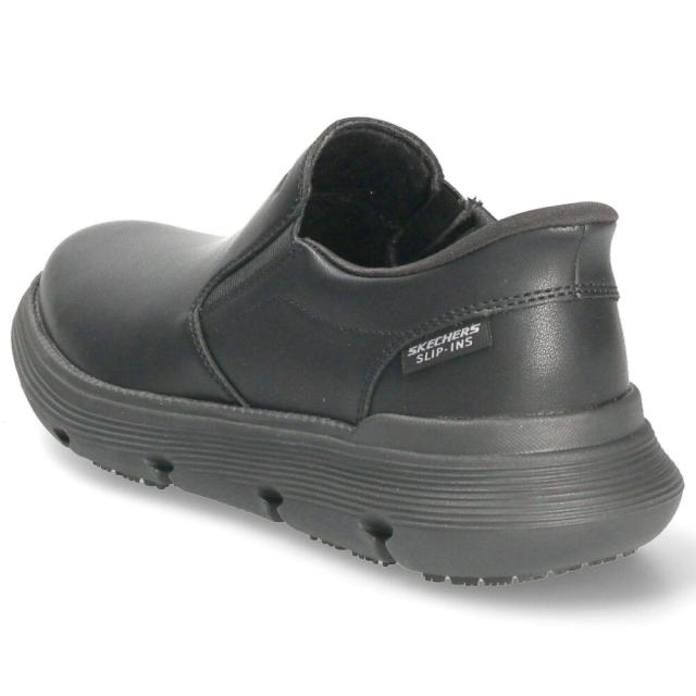 スケッチャーズ スリップインズ メンズ ガルザ スニーカー ビジネスシューズ カジュアル スリッポン ワーク スリップレジスタント SKECHERS Slip-ins 200315 ブラック 黒 軽量 走れる 仕事 本革 Parade限定商品_6