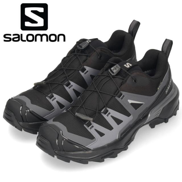 サロモン ハイキングシューズ メンズ スニーカー 黒 ローカット X ULTRA 360 GORE-TEX ゴアテックス 防水 防滑 軽量 L47453200 ブラック SALOMON