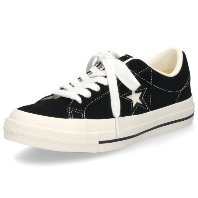 コンバース ワンスター スエード メンズ レディース スニーカー 黒 CONVERSE ONE STAR SUEDE 35200860 ブラック_1