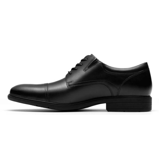 Clarks クラークス 商行為シューズ メンズ Steadwell Cap 26184676 本革 引っ切りない手当て 外鳥毛 歩き分かりやすい 黒 黒いこと