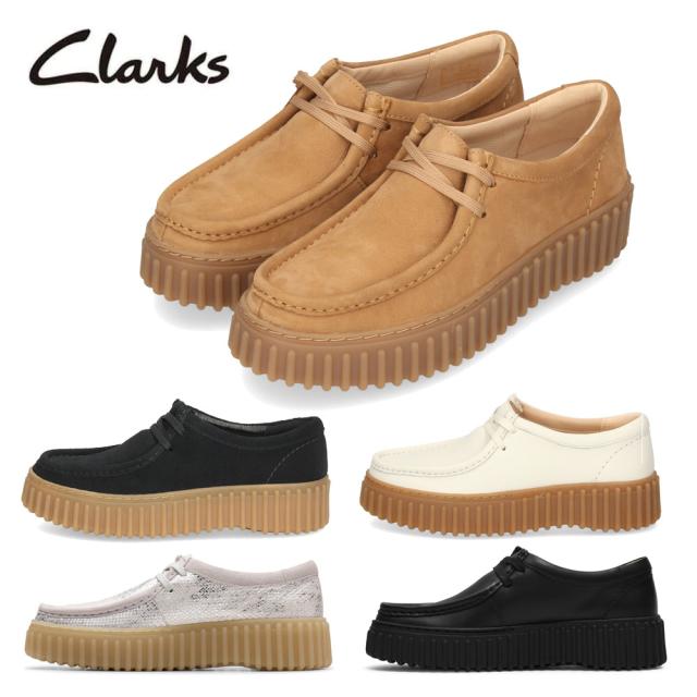 クラークス レディース ワラビー レザー スエード トーヒルビー 厚底 Clarks Torhill Bee 26172044 26172084 26172085 26181192　26186665