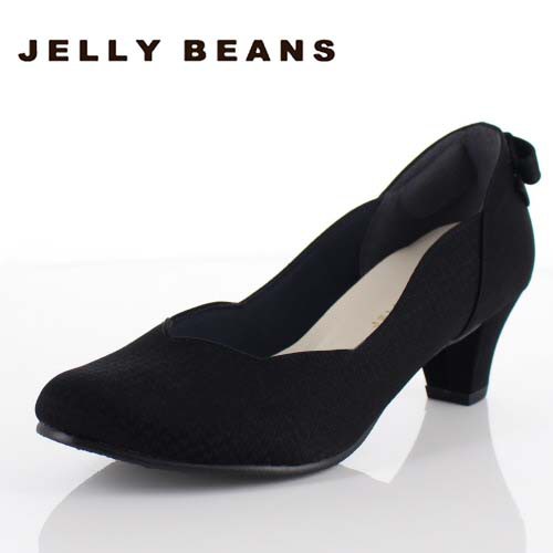 Jelly Beans ジェリービーンズ 靴 2685 パンプス フラワーカット ヒール バックリボン パーティー ふわさら 黒 ブラック レディースの通販はau Pay マーケット Parade ワシントン靴店