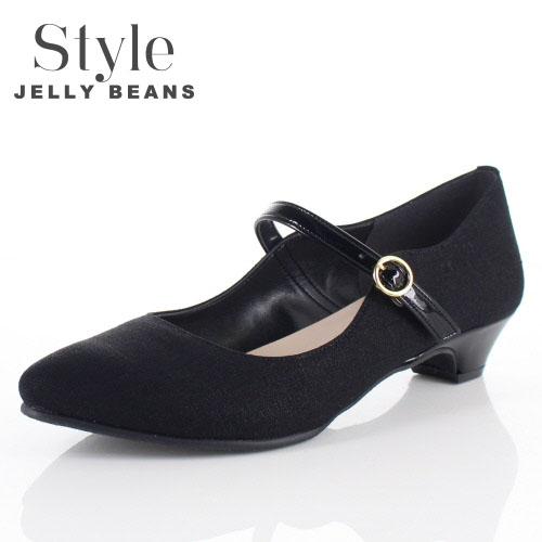 Style Jelly Beans ジェリービーンズ 靴 2104 ストラップ パンプス ローヒール ポインテッドトゥ 黒 ブラック レディース セールの通販はau Pay マーケット Parade ワシントン靴店