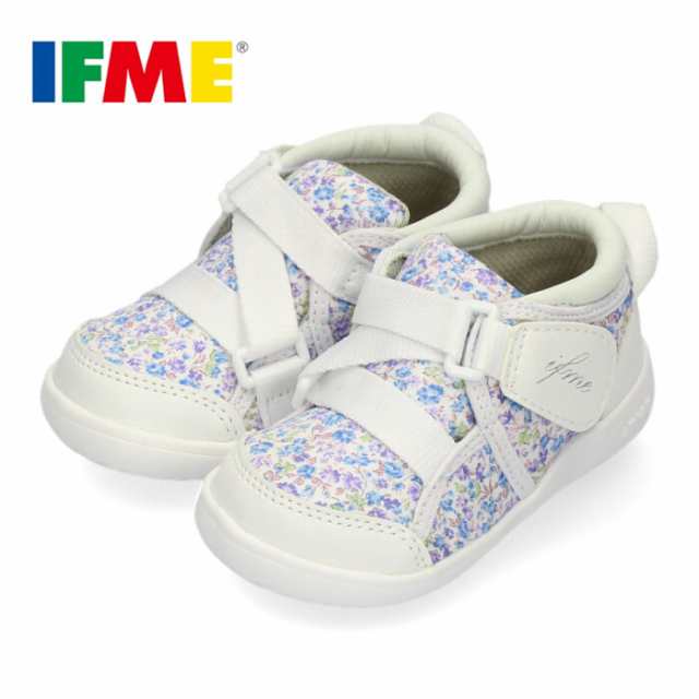 スニーカー イフミー ベビー Ifme Calin カラン シューズ 22 9707 White 白 子供靴 ベルト 超軽量 花柄の通販はau Pay マーケット Parade ワシントン靴店