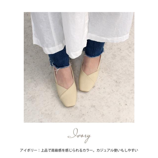 スムースレザーパンプス パンプス チャンキーヒール 痛くない ヒール ブラック 黒 5