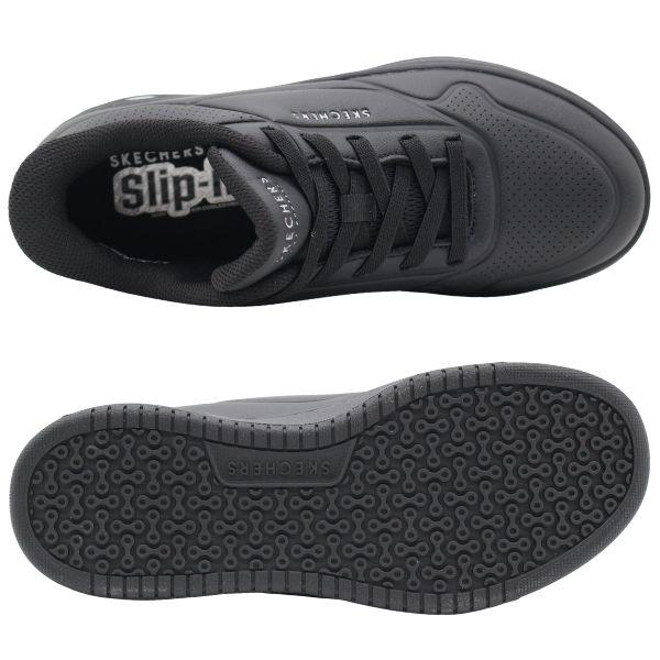 スケッチャーズ スニーカー レディース スリッポン コートシューズ