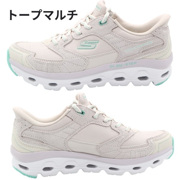 スケッチャーズ スニーカー レディース スリッポン 靴 ブラック 黒 軽量 履きやすい 脱ぎ履き クッション ハンズフリー SKECHERS Hands Free Slip-ins Glide Step スリップインズ グライドステップ ソール パラダイス バレー 180268_7
