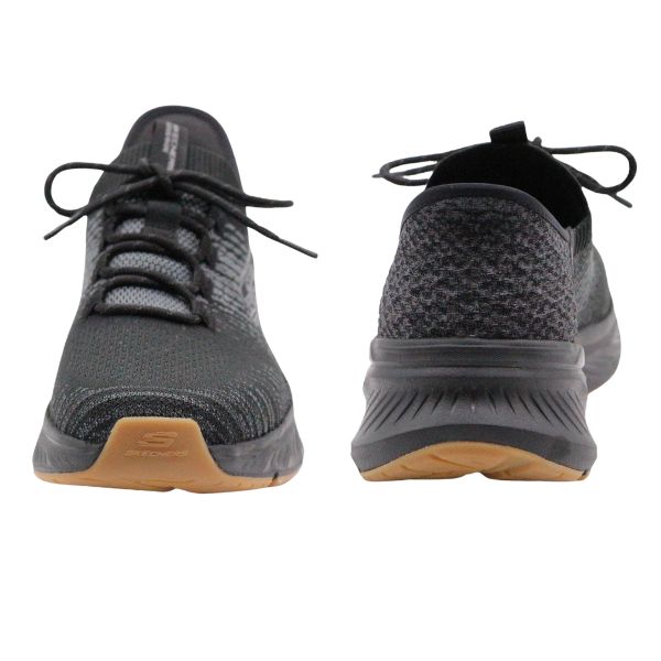 スケッチャーズ スニーカー メンズ スリッポン ウォーキングシューズ ランニング 運動 靴 黒 ブラック グレー 軽量 軽い 人気 履きやすい クッション 通学 通勤 手を使わずに履ける スリッピンズ SKECHERS エッジライド - レイゴ 232932