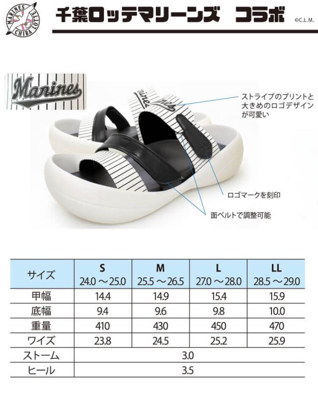 リゲッタカヌー RegettaCanoe 千葉ロッテマリーンズコラボ BCF5137LM 労働者階級ベースボール12野球クラブ ベースボールご覧なさる サンダル 家庭用スリッパ メンズ