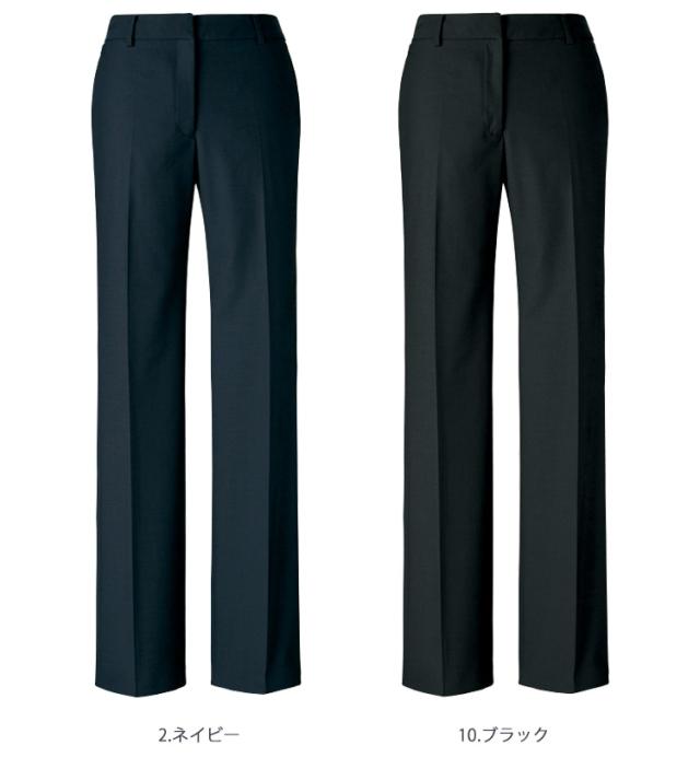 事務服 制服 ENJOY エンジョイ セミワイドパンツ EAL648 ノルディス