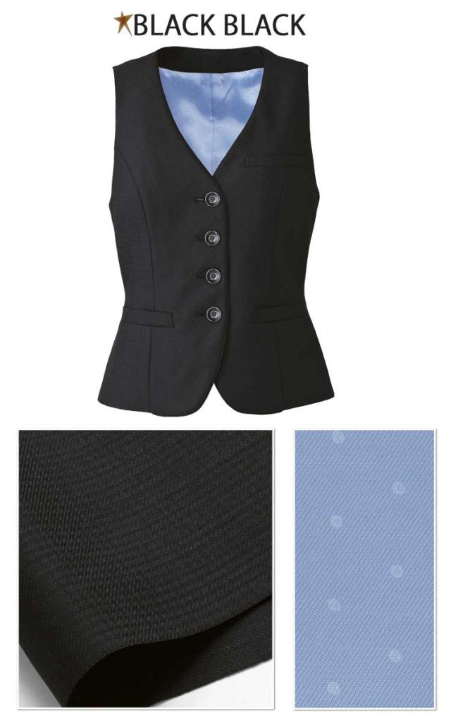 事務服 制服 ENJOY エンジョイ ベスト EAV527 エア千鳥ウインドペーン カーシーカシマ_3