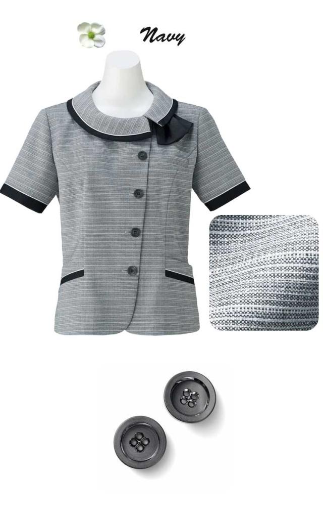 事務服 制服 BON ボンマックス  ソフトジャケット オーバーブラウス LJ0767  大きいサイズ_1